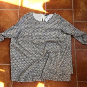 Lane Bryant NWT Printed Blouse sz 24